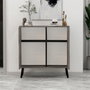 Hanah Home Darien - Gordion Marble, Black Wood